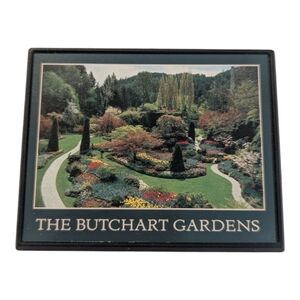 Vintage Framed The Butchart Gardens B.C. Canada Refrigerator Fridge Magnet 3.5"
